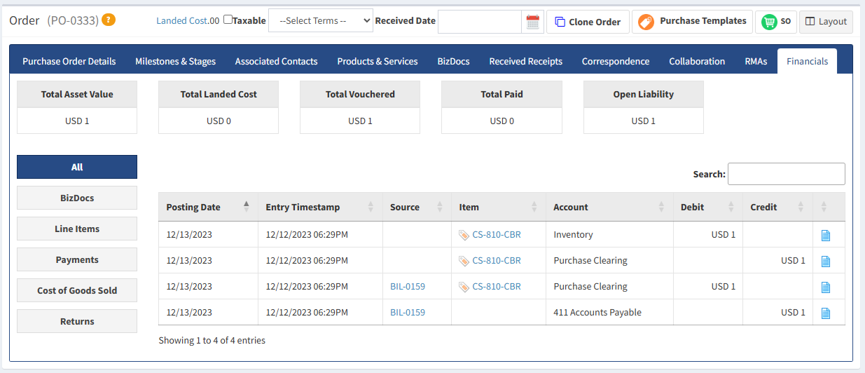 BizAutomation Procure to Pay P2P Workflow Cycle Visibility Dashboard